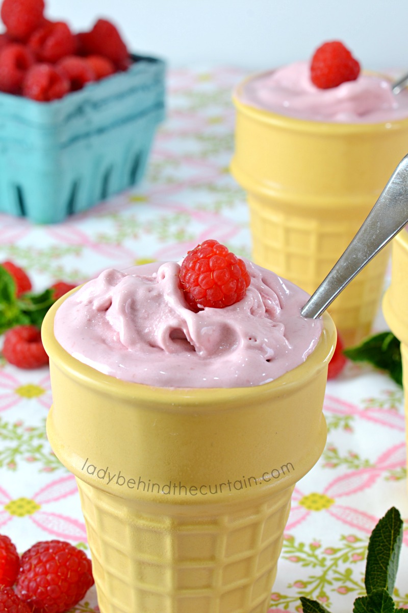 Creamy Homemade Raspberry Gelato