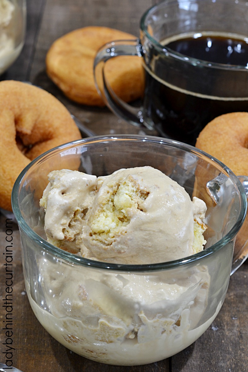 Easy No Cook Coffee and Donuts Ice Cream Recipe