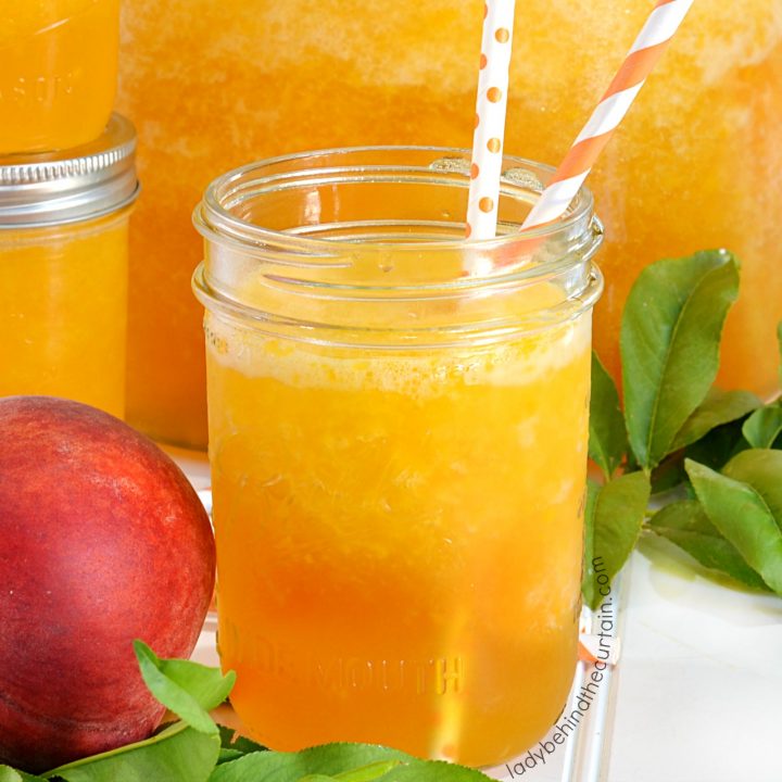 Sparkling Peach Slush Punch