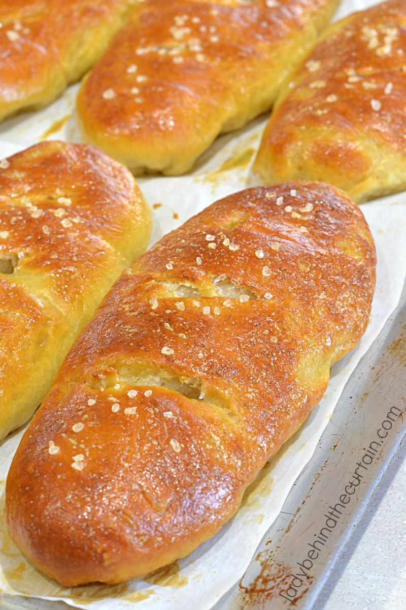 Game Day Homemade Pretzel Hot Dog Buns