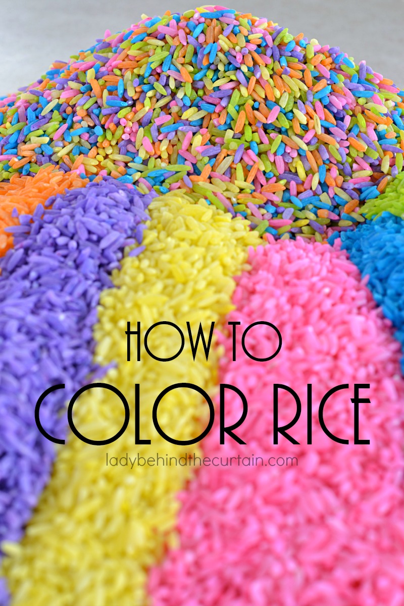 How to Color Rice