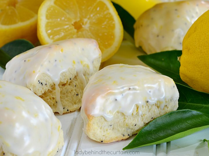 Mini Lemon Poppy Seed Scones