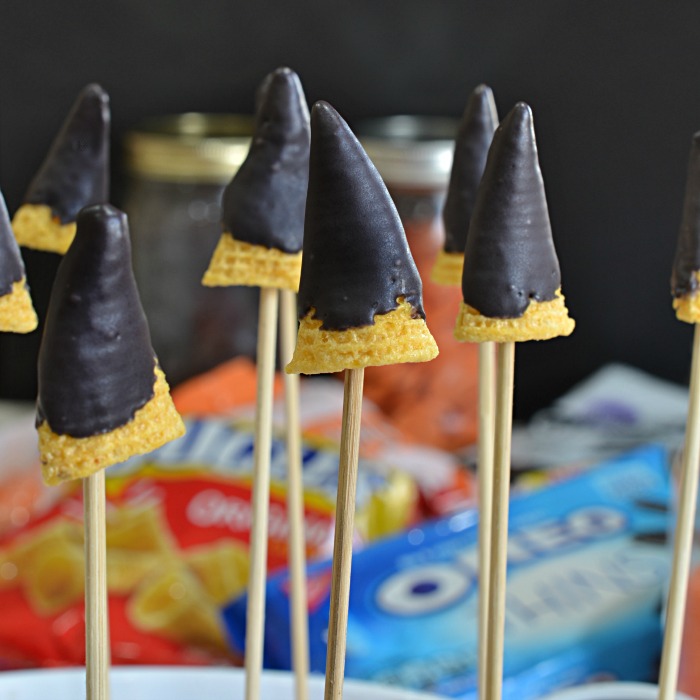 DIY Edible Halloween Party Witch Hat Treat