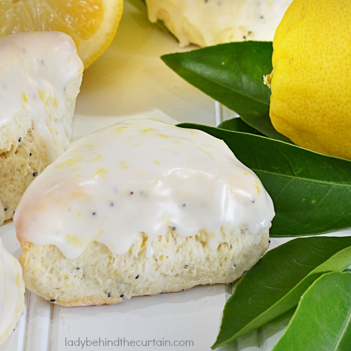 Mini Lemon Poppy Seed Scones