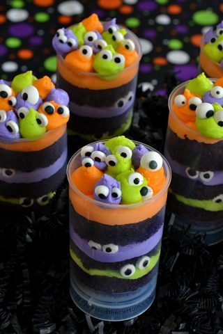 Monster Party Halloween Cupcakes