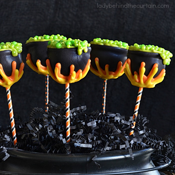 Witches Cauldron Cake Pops