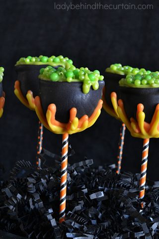 Witches Cauldron Cake Pops