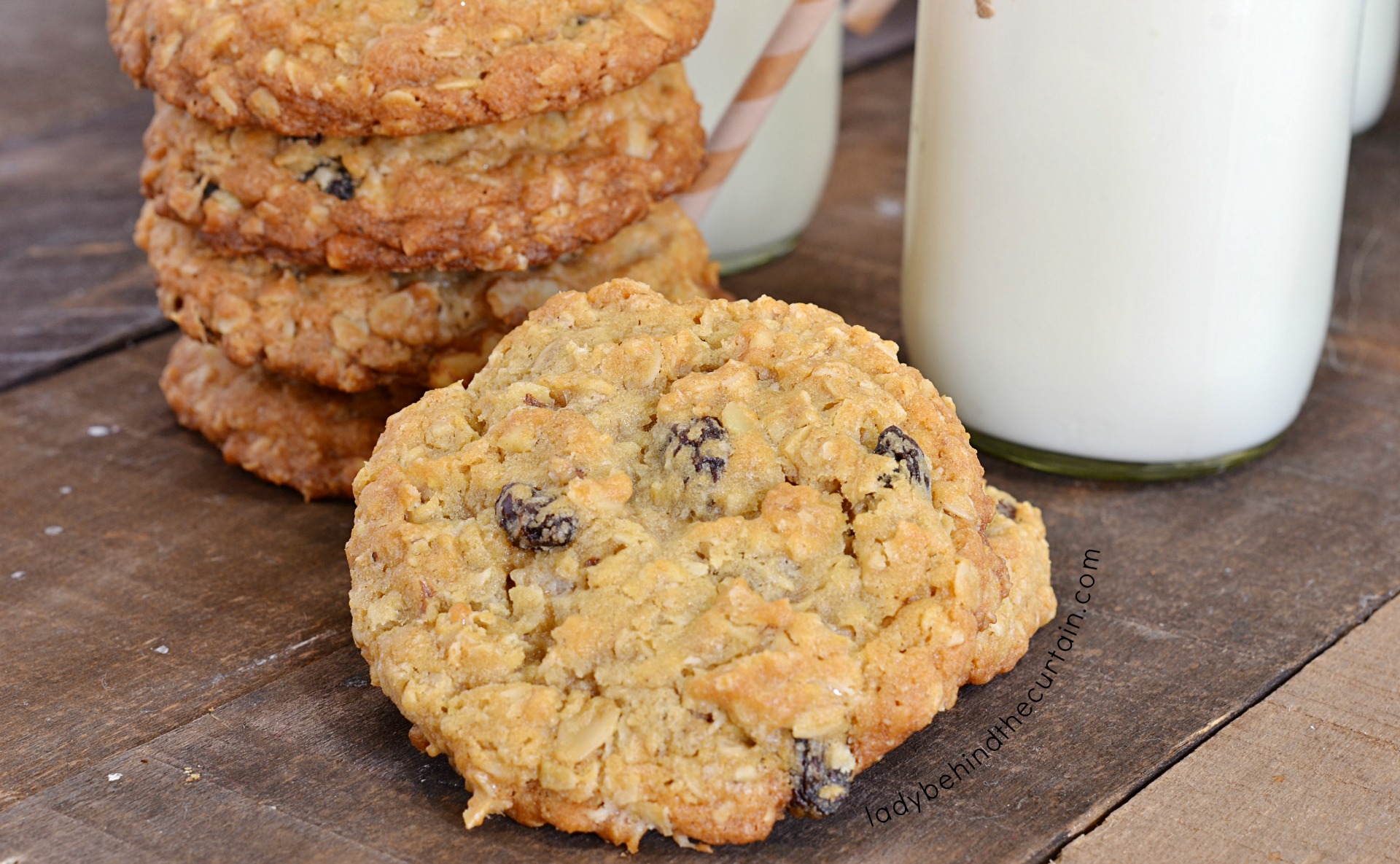 Classic Chewy Homemade Oatmeal Raisin Cookie Recipe