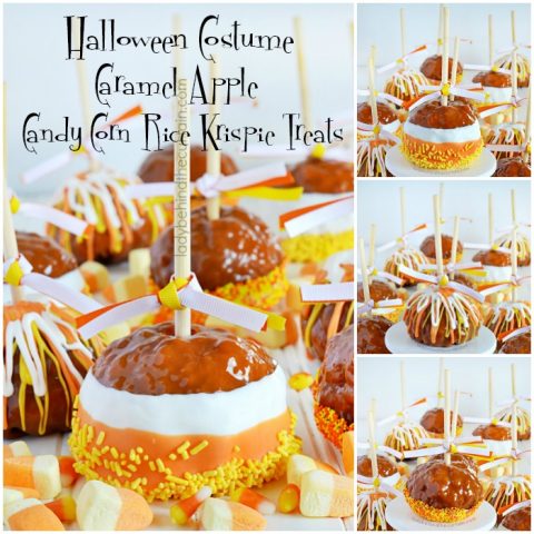 Halloween Costume Caramel Apple Candy Corn Rice Krispie Treats