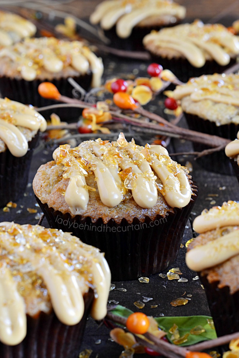 Banana Nut Salted Caramel Crunch Muffins