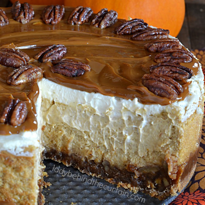 Pecan Pie Pumpkin Cheesecake