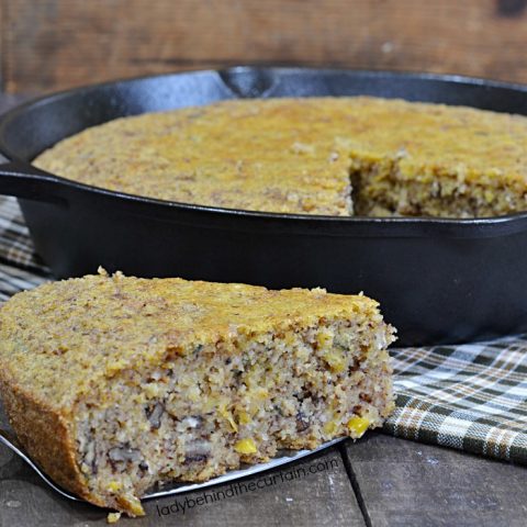 Thanksgiving Skillet Pecan Cornbread