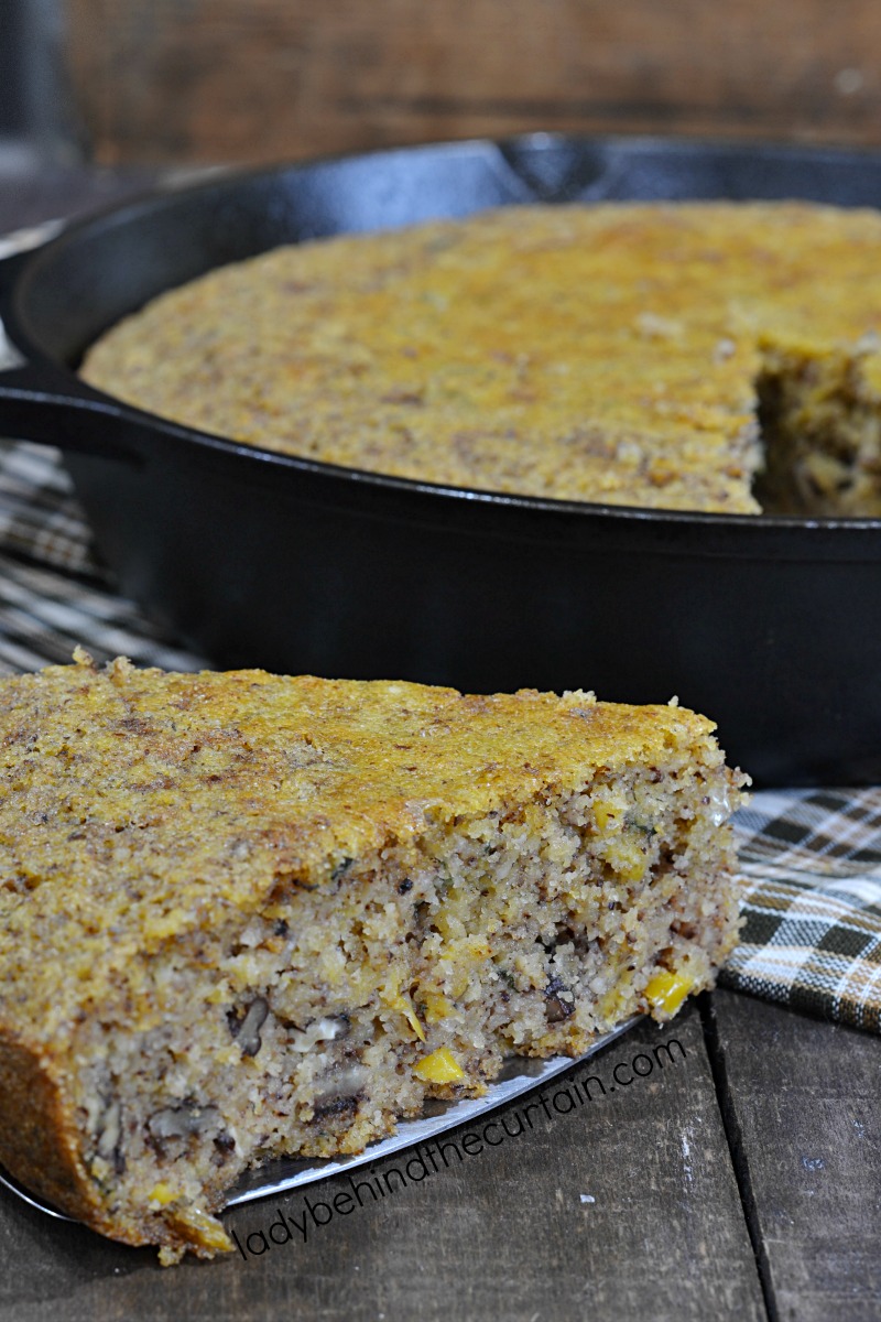 Thanksgiving Skillet Pecan Cornbread