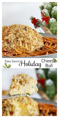 Easy Savory Holiday Cheese Ball