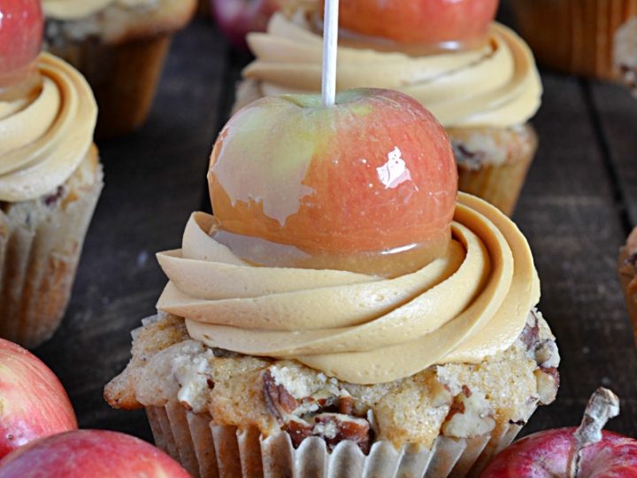 Caramel Apple Party Cupcakes