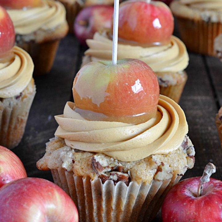 Caramel Apple Party Cupcakes