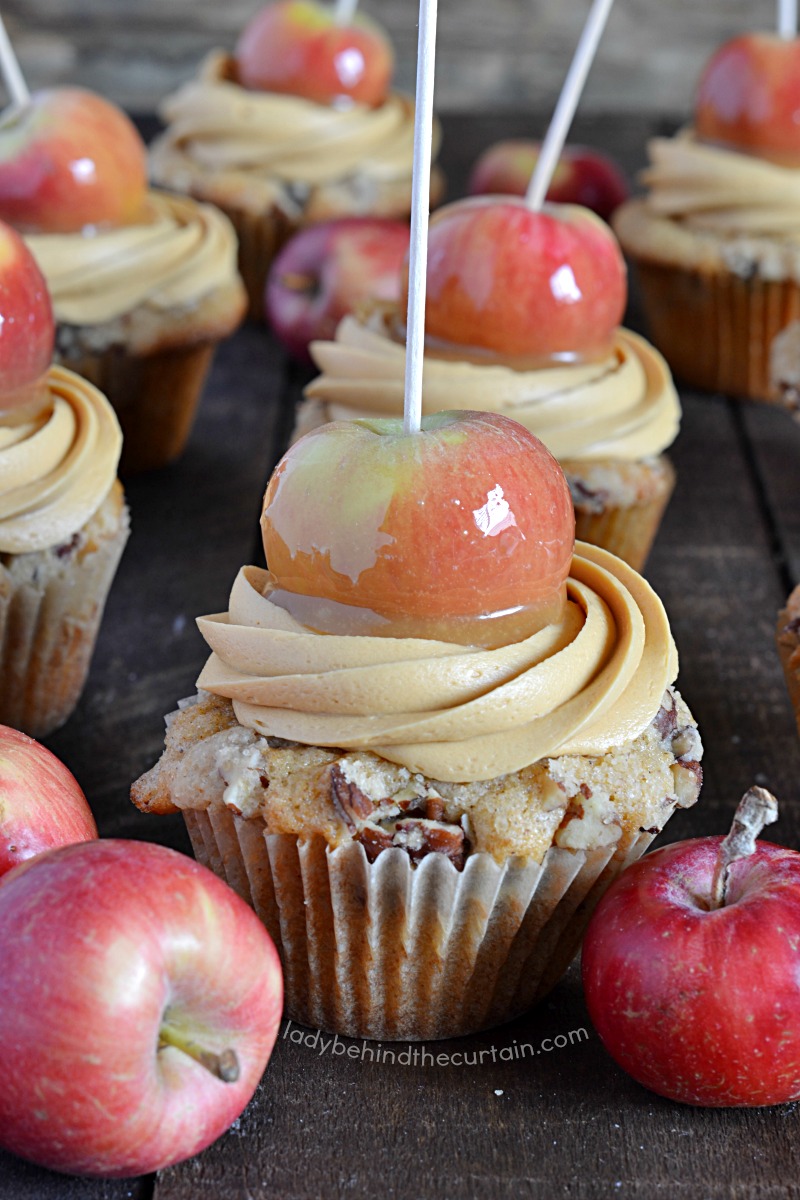 Caramel Apple Party Cupcakes