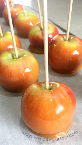 Mini Caramel Apple Cupcake Toppers