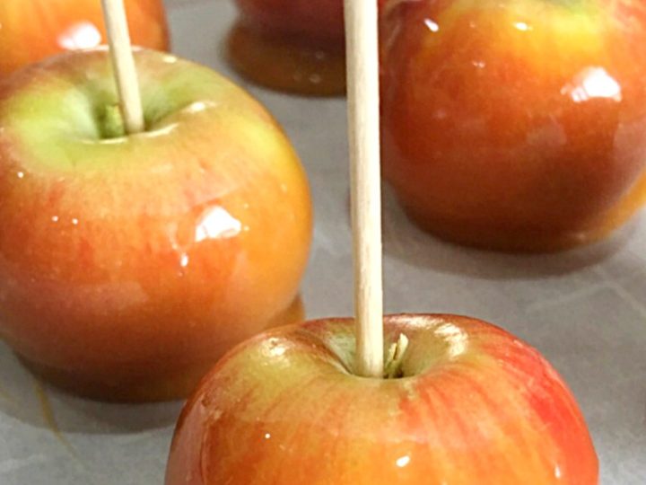 Mini Caramel Apple Cupcake Toppers