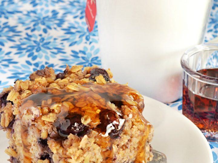 Blueberry Banana Nut Baked Oatmeal