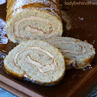 Caramel Banana Cake Roll