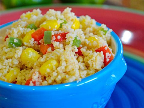Corn and Pepper Couscous