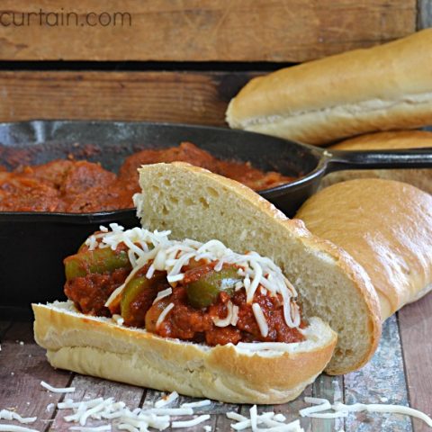 Easy Saucy Meatball Sandwich