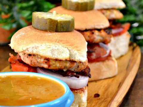 Peach Chicken Sliders