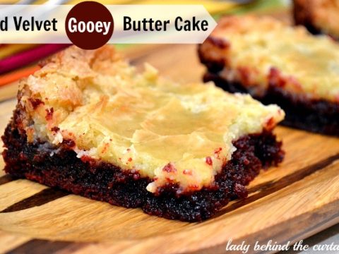 Red Velvet Gooey Butter Cake