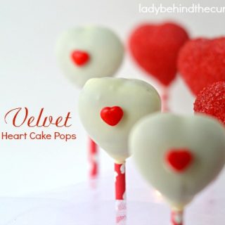 Red Velvet Heart Cake Pops