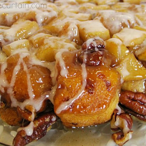 Upside Down Cinnamon Apple Coffee Cake