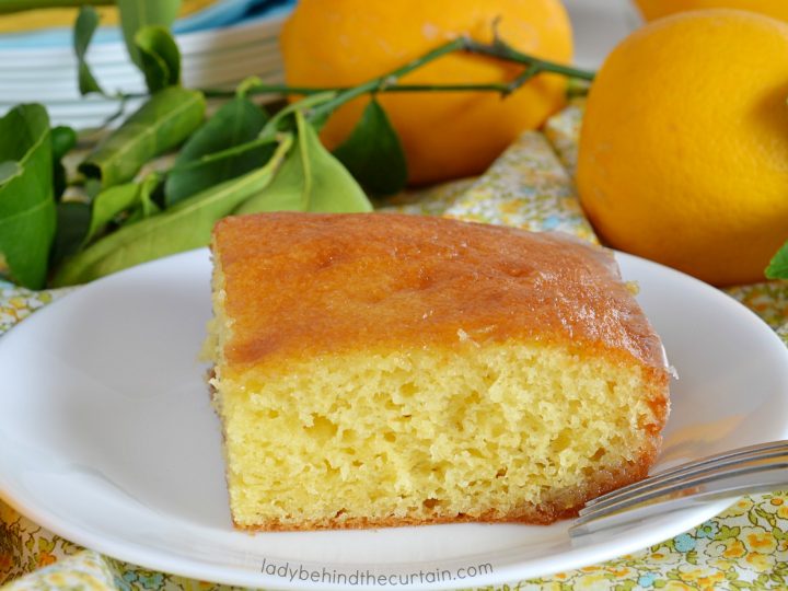 Semi Homemade Glazed Lemon Cake