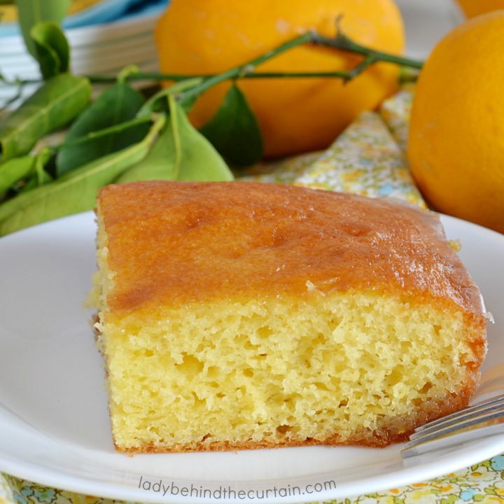 Semi Homemade Glazed Lemon Cake