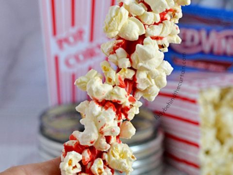Movie Night Candy Coated Licorice with Popcorn Treat