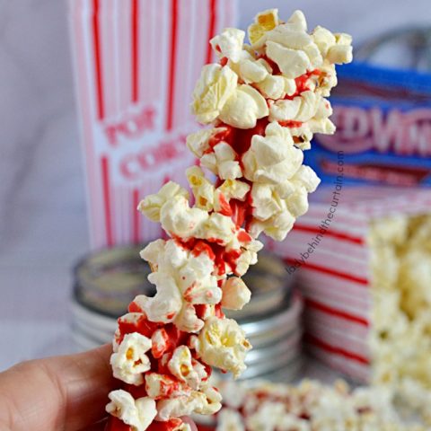 Movie Night Candy Coated Licorice with Popcorn Treat