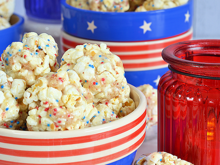 Easy Microwave Peanut Brittle Mini Popcorn Balls