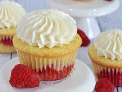 Raspberry Swirl Party Cupcakes