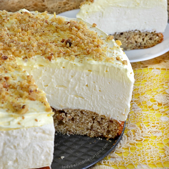 Banana Bread No Bake Cheesecake