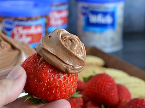 Canned Frosting Chocolate Dip