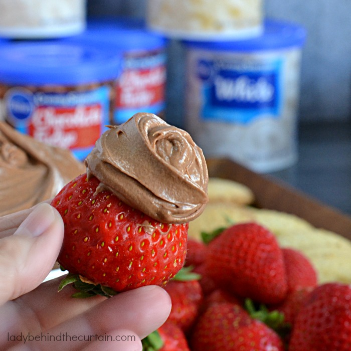 Canned Frosting Chocolate Dip
