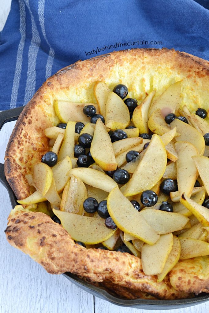 Blueberry Pear Dutch Pancake