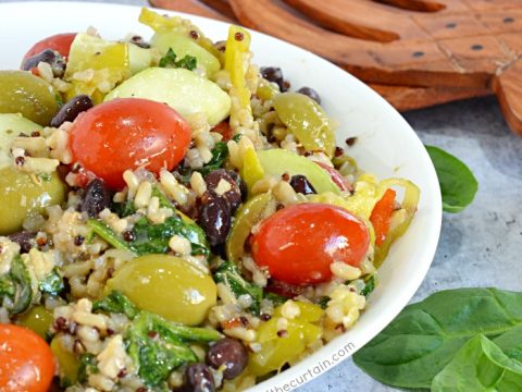 Brown Rice and Quinoa Salad