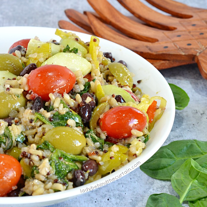 Brown Rice and Quinoa Salad