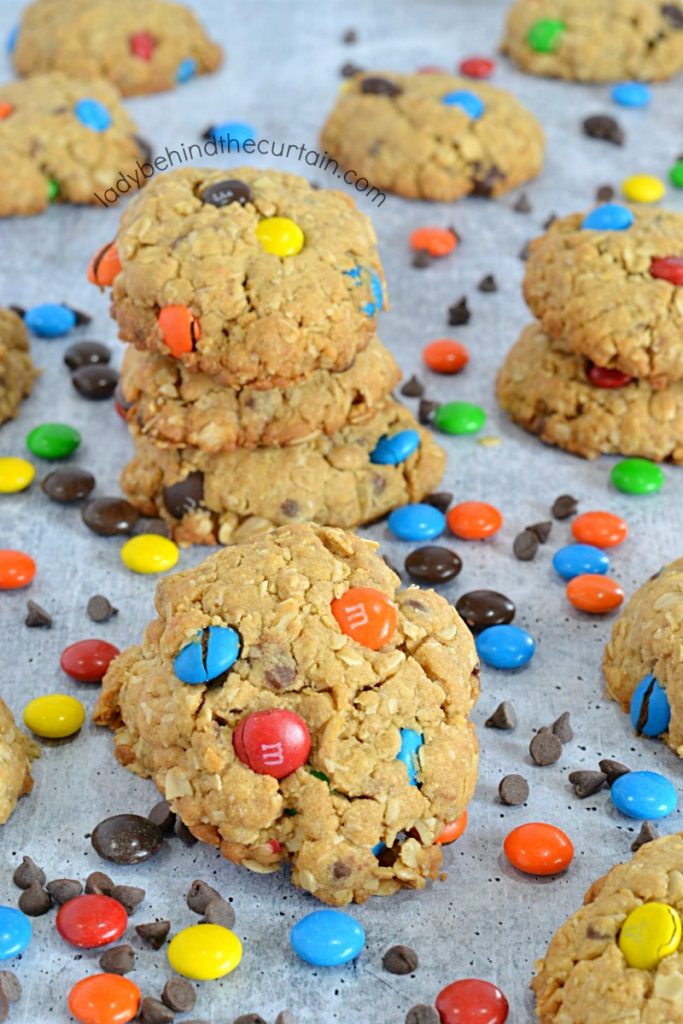 Peanut Butter Oatmeal Monster Cookies