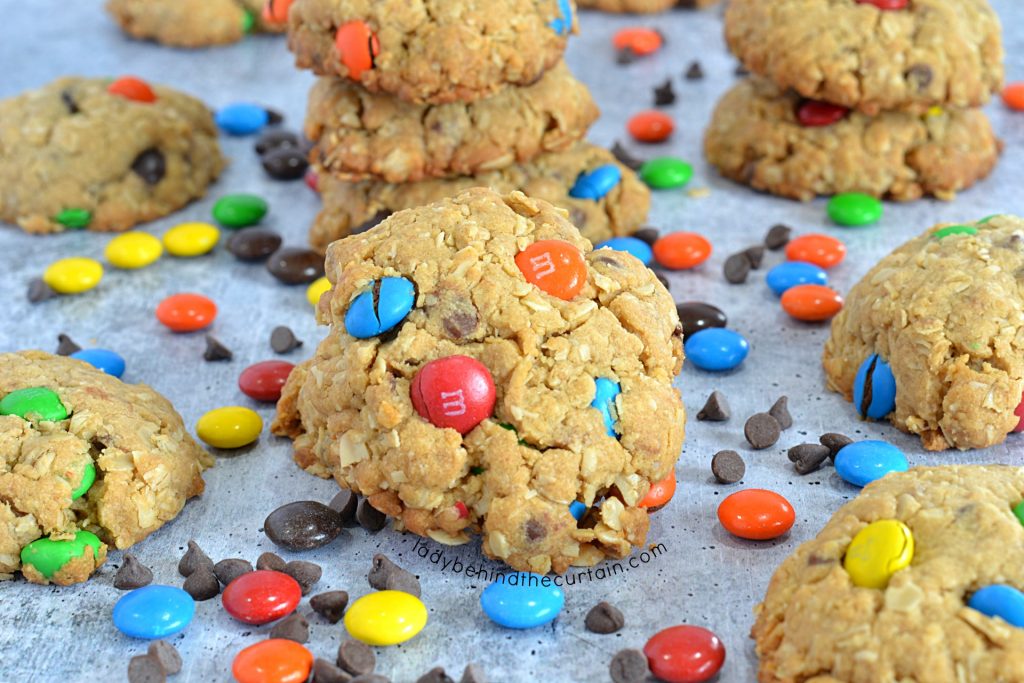 Peanut Butter Oatmeal Monster Cookies