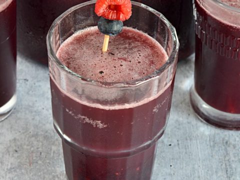 Sparkling Triple Berry Slush Punch