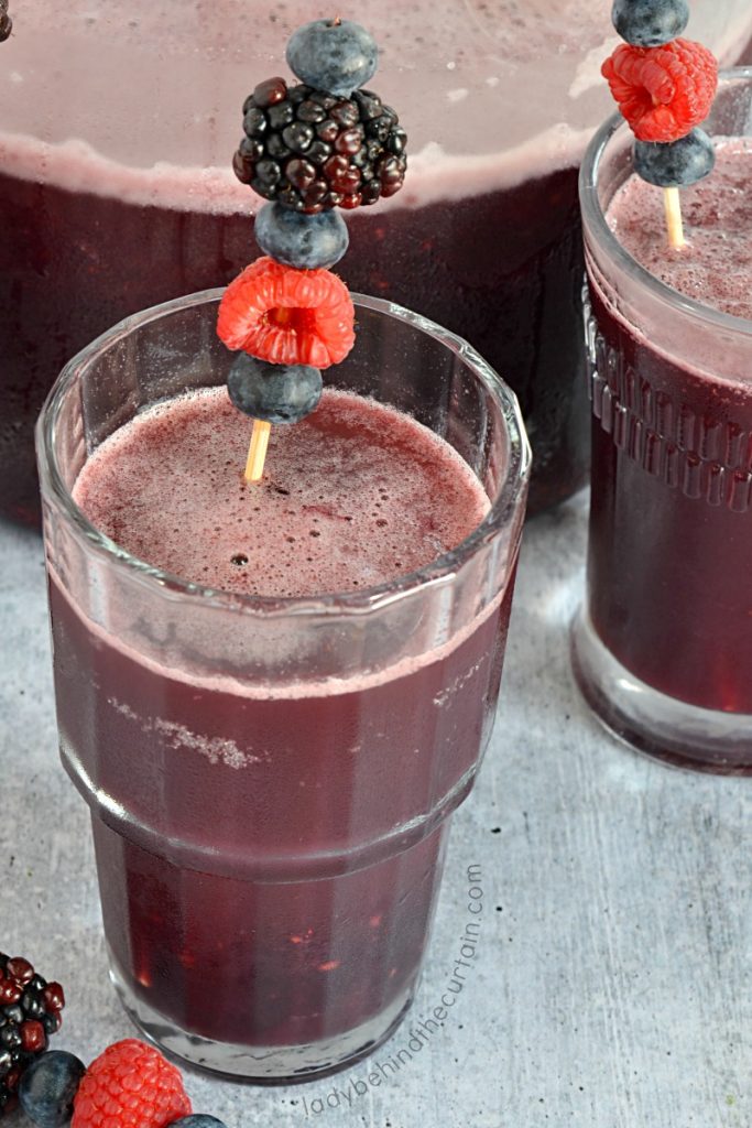 Sparkling Triple Berry Slush Punch