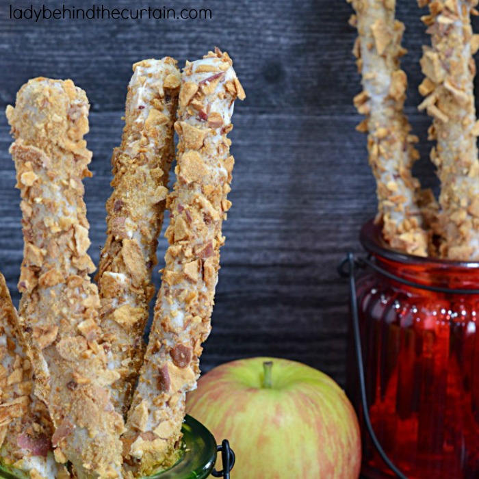 Apple Pie Decorated Pretzels