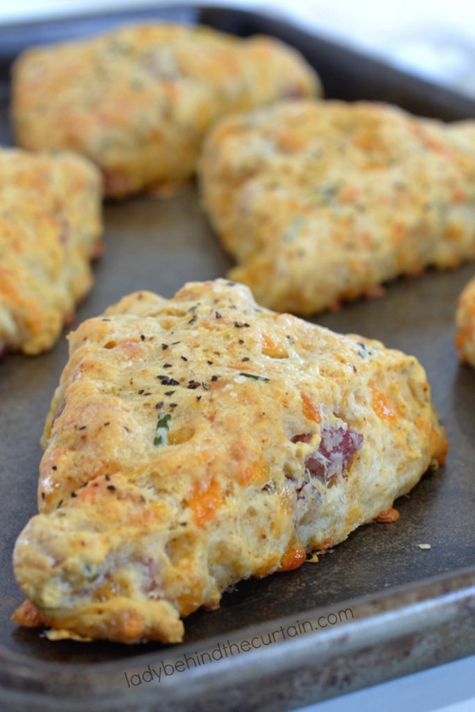 Light Ham and Cheese Scones