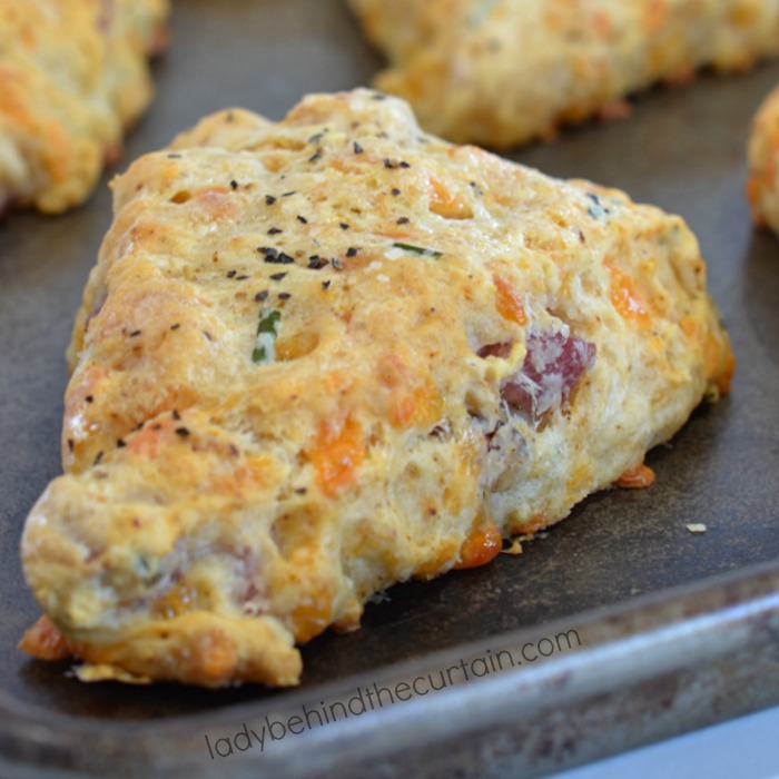 Light Ham and Cheese Scones